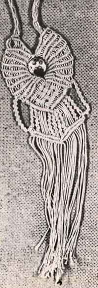 Плетёный Кулончик - макраме